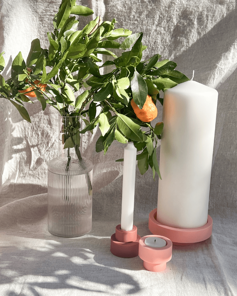 PORTER GREEN – FLIPP-L SILICONE CANDLE HOLDER - VIOLETTE & VERT